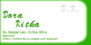 dora kitka business card
